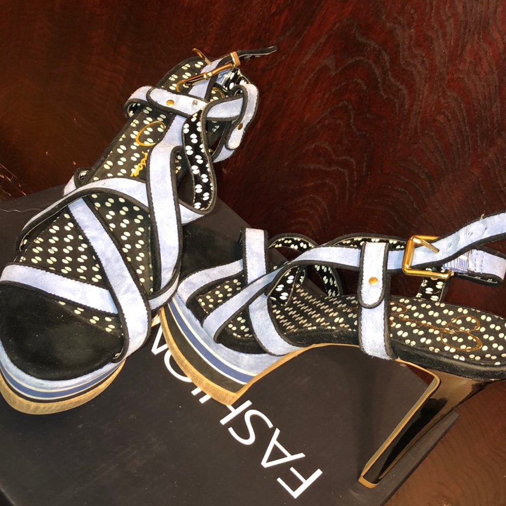 Strappy heels